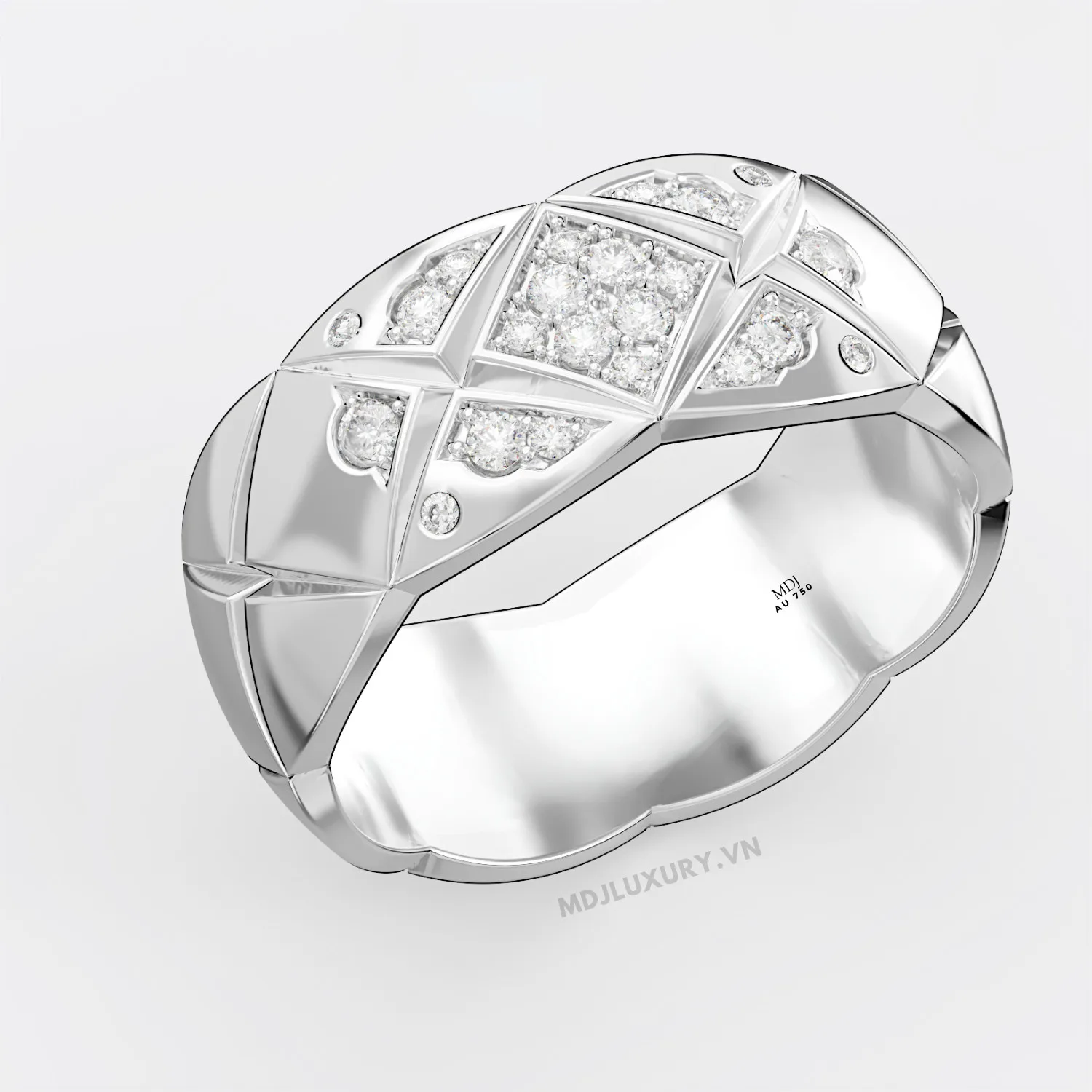 Nhẫn Vàng Nam Cao Cấp Vàng Tây 14K và 18K NN312