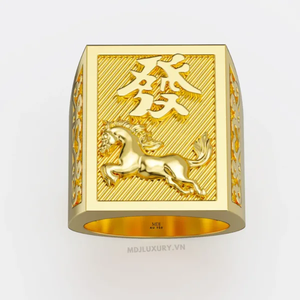 Nhẫn Nam Vàng 24K Tuổi Ngọ – NN314