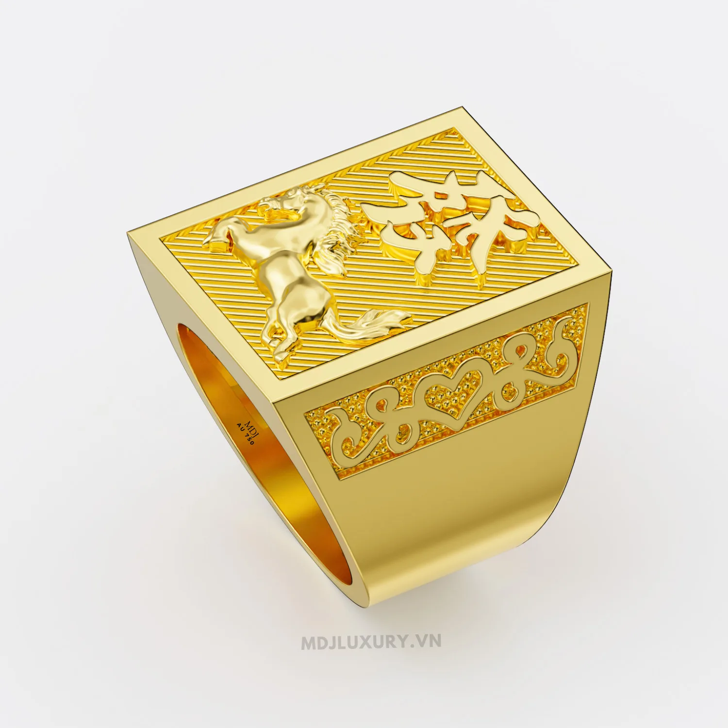Nhẫn Nam Vàng 24K Tuổi Ngọ – NN314