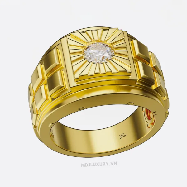 Nhẫn Vàng Nam Cao Cấp Vàng Tây 14K và 18K NN315