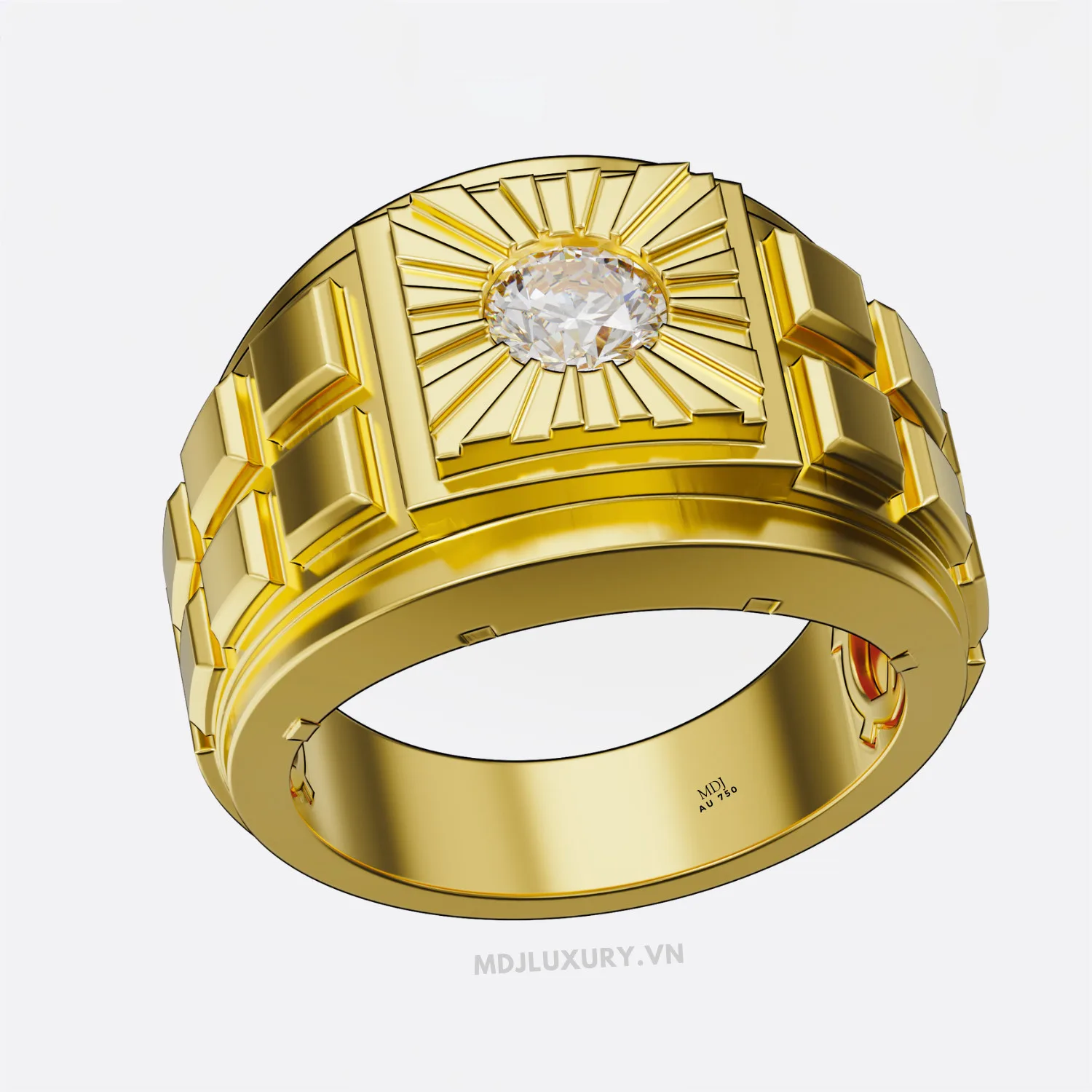 Nhẫn Vàng Nam Cao Cấp Vàng Tây 14K và 18K NN315