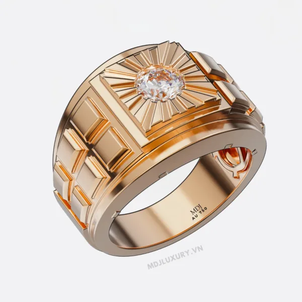 Nhẫn Vàng Nam Cao Cấp Vàng Tây 14K và 18K NN315
