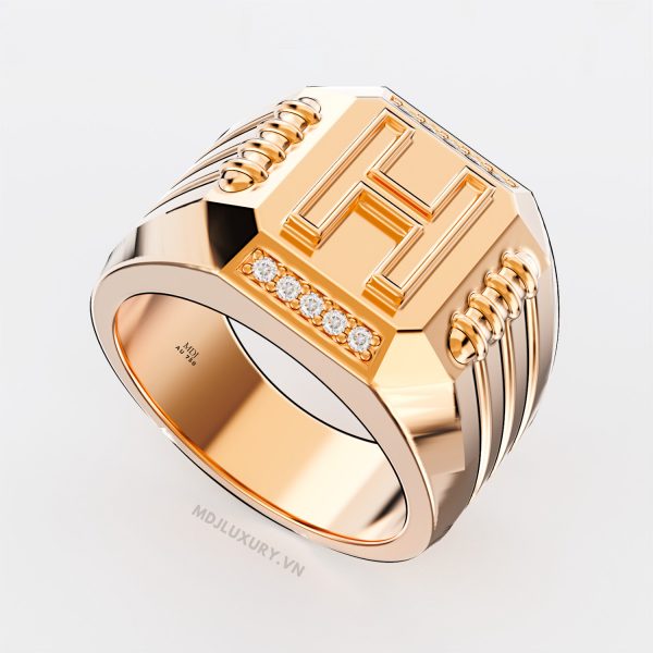 Nhẫn Vàng Nam Cao Cấp Vàng Tây 14K và 18K NN316