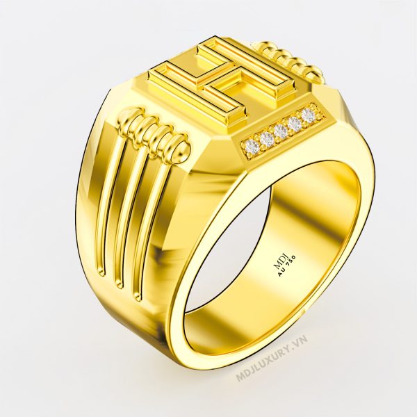 Nhẫn Vàng Nam Cao Cấp Vàng Tây 14K và 18K NN316