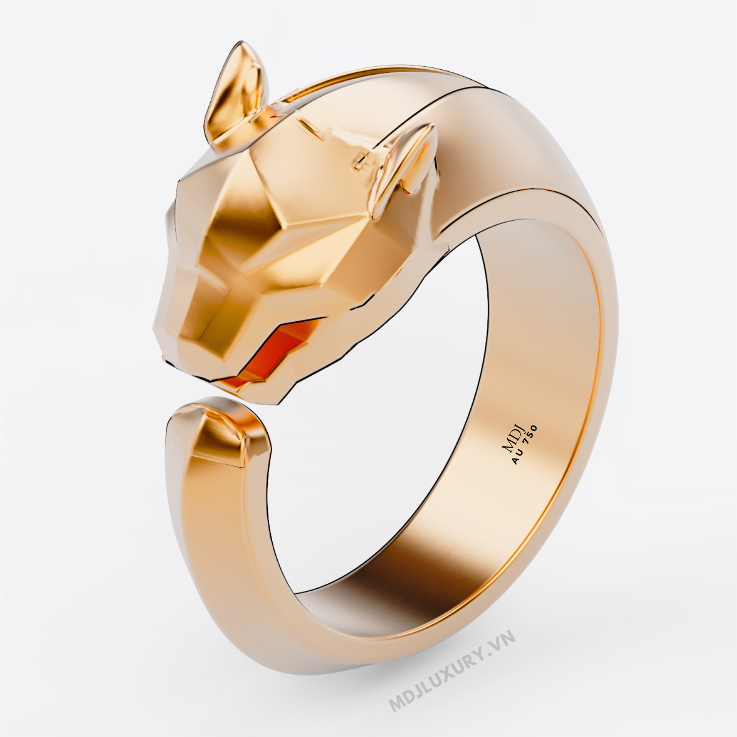 Nhẫn Nam Vàng Tây Con Báo C.a.r.tier.MDJ NN320