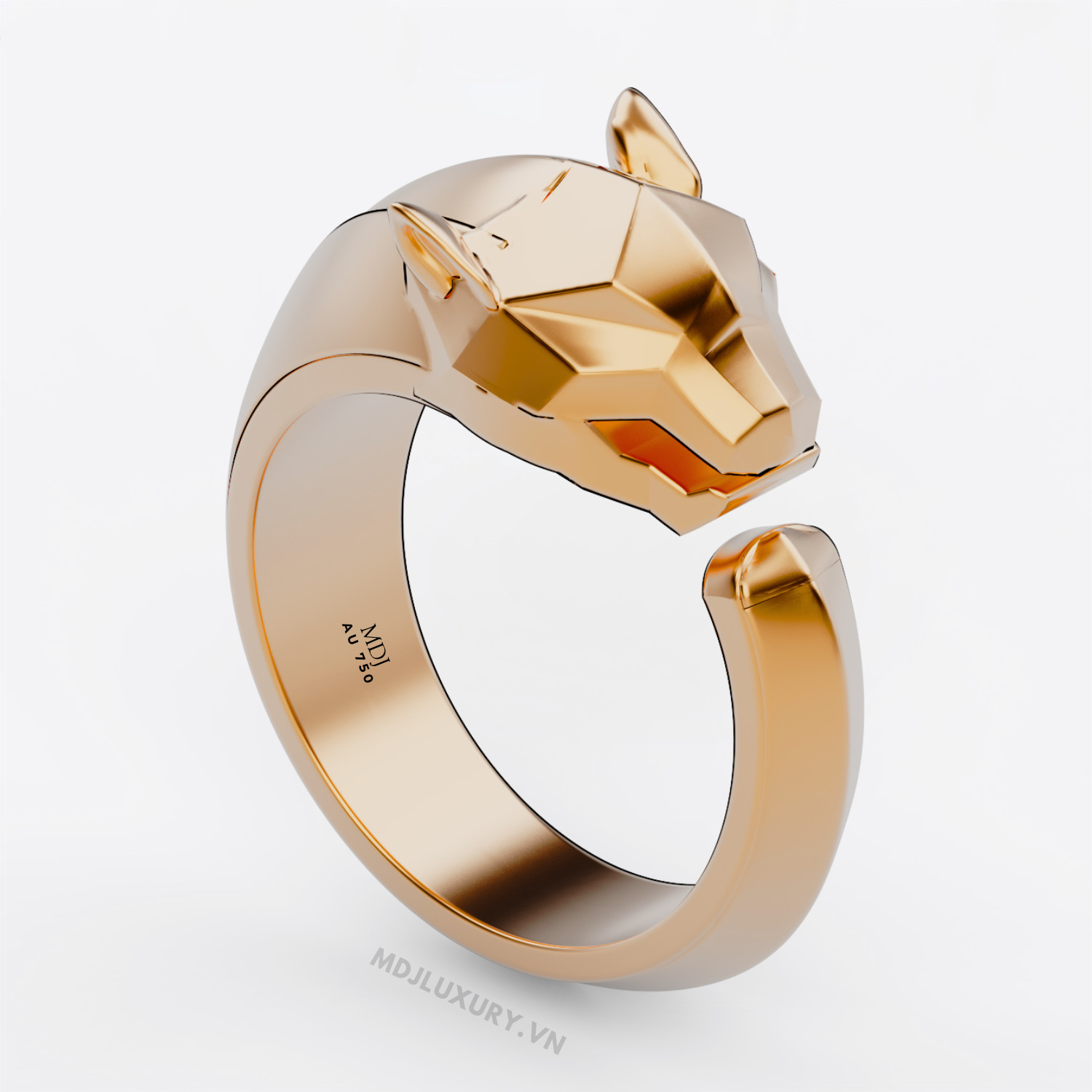 Nhẫn Nam Vàng Tây Con Báo C.a.r.tier.MDJ NN320