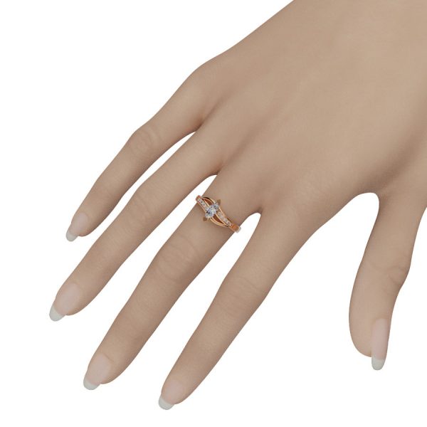 Nhẫn đính hôn cao cấp hình - NNU35