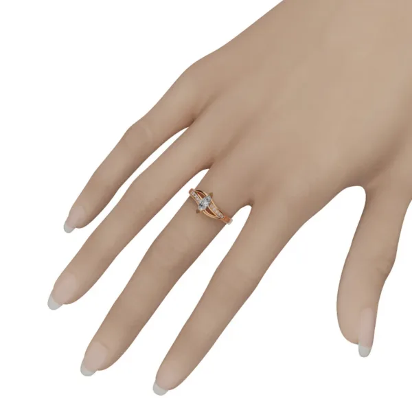 Nhẫn đính hôn cao cấp hình - NNU35