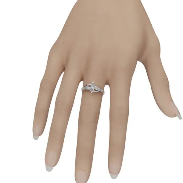 Nhẫn đính hôn cao cấp hình - NNU35
