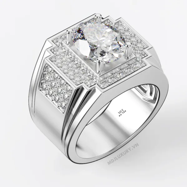 Nhẫn Vàng Nam Cao Cấp Vàng Tây 14K và 18K NN324