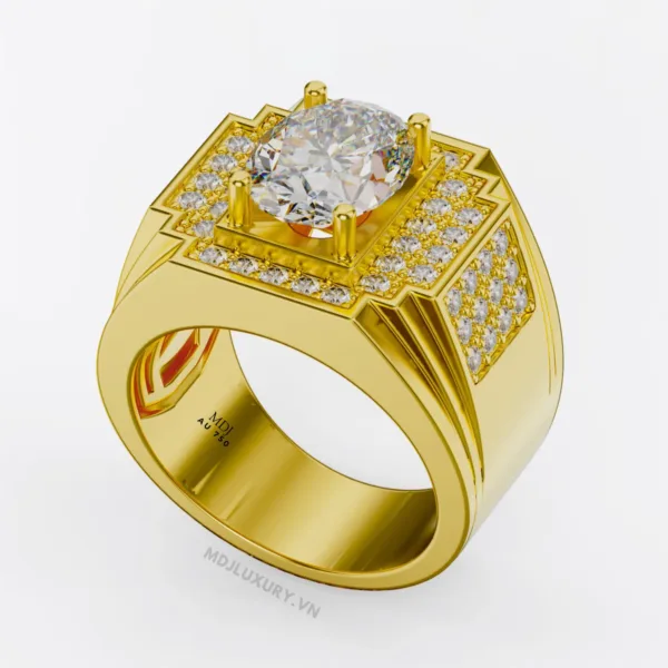 Nhẫn Vàng Nam Cao Cấp Vàng Tây 14K và 18K NN324