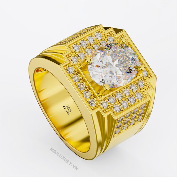 Nhẫn Vàng Nam Cao Cấp Vàng Tây 14K và 18K NN324