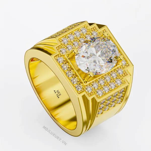 Nhẫn Vàng Nam Cao Cấp Vàng Tây 14K và 18K NN324