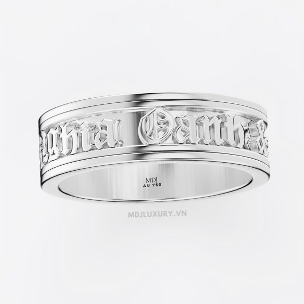 Nhẫn Vàng Nam chữ ghép trục xoay NN326