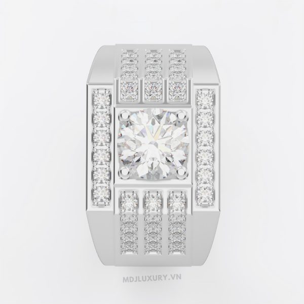 Nhẫn Nam Vàng Tây Đá Quý Thiên Nhiên- NN329