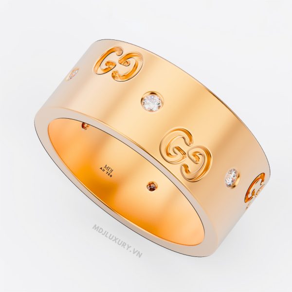 Nhẫn Nam Vàng 18K CG Kim Cương Thiên Nhiên- NN331