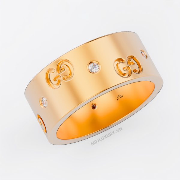 Nhẫn Nam Vàng 18K CG Kim Cương Thiên Nhiên- NN331