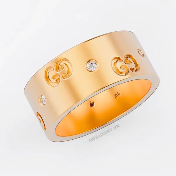 Nhẫn Nam Vàng 18K CG Kim Cương Thiên Nhiên- NN331