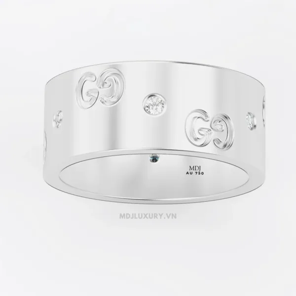 Nhẫn Nam Vàng 18K CG Kim Cương Thiên Nhiên- NN331