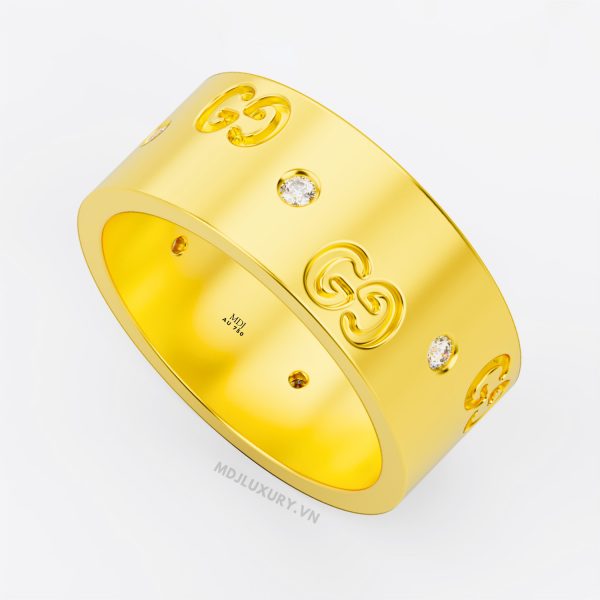Nhẫn Nam Vàng 18K CG Kim Cương Thiên Nhiên- NN331