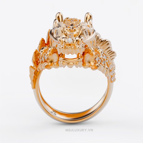 Nhẫn Nam Vàng Tây – Rồng VN – NN332