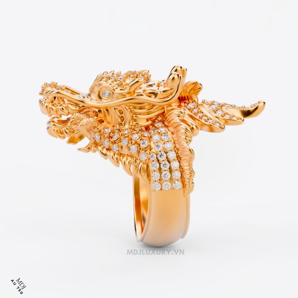Nhẫn Nam Vàng Tây – Rồng VN – NN332