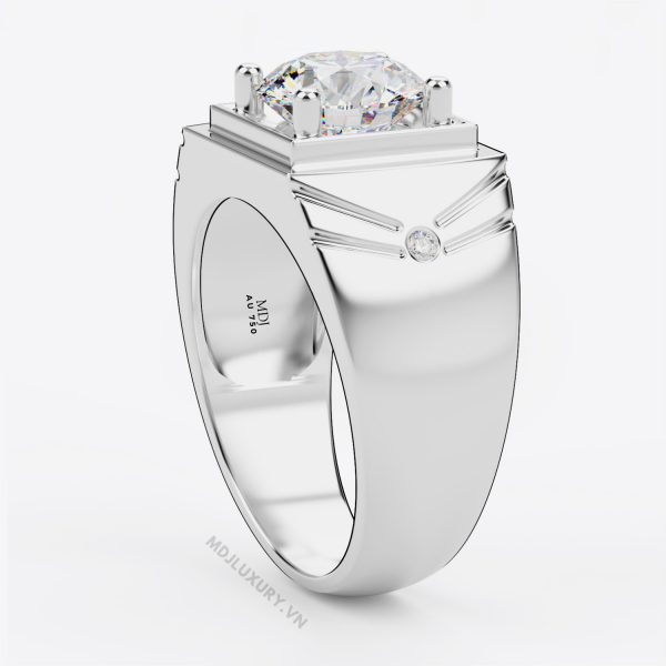 Nhẫn Nam Đá Quý Cao Cấp Vàng Tây 18K – NN335