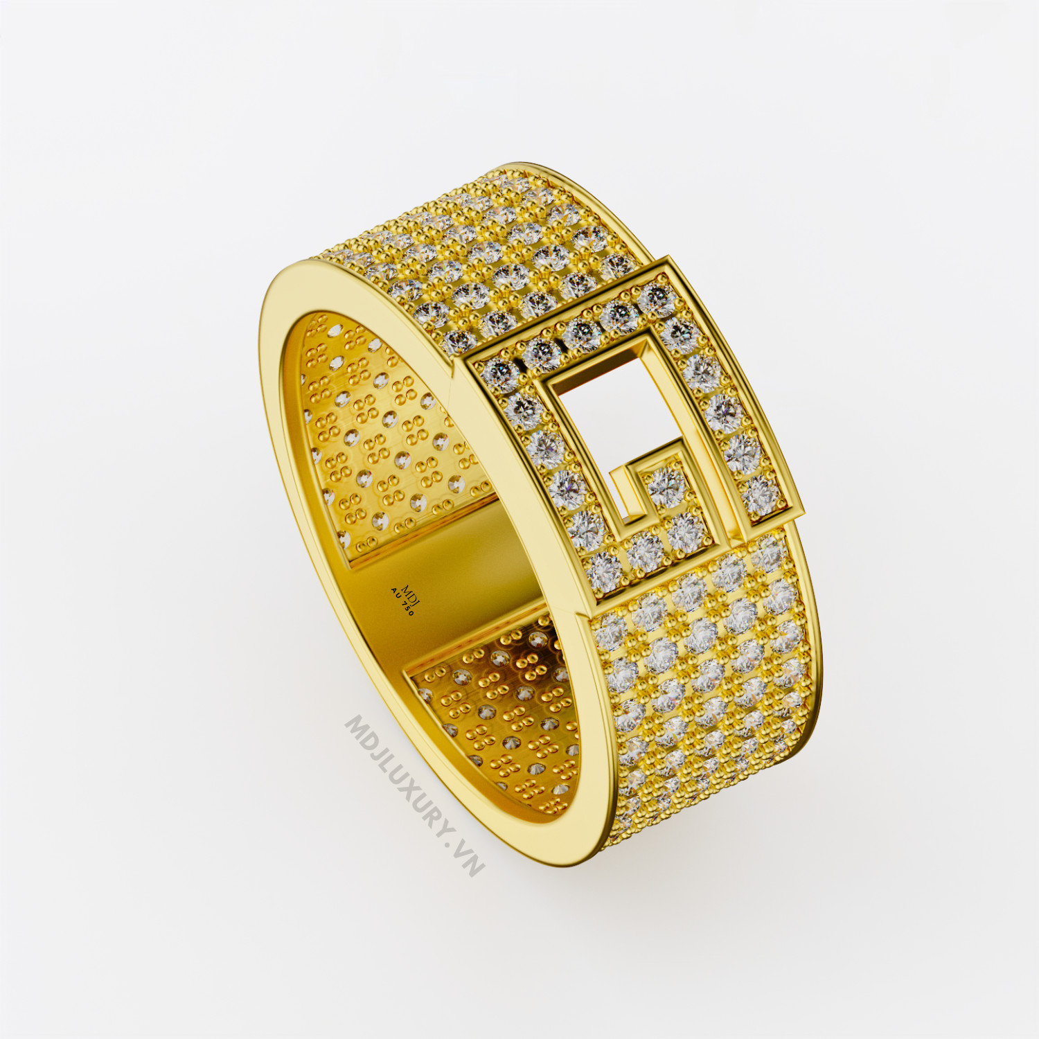 Nhẫn Nam Cao Cấp Chữ G Vàng Tây 18K - NN339