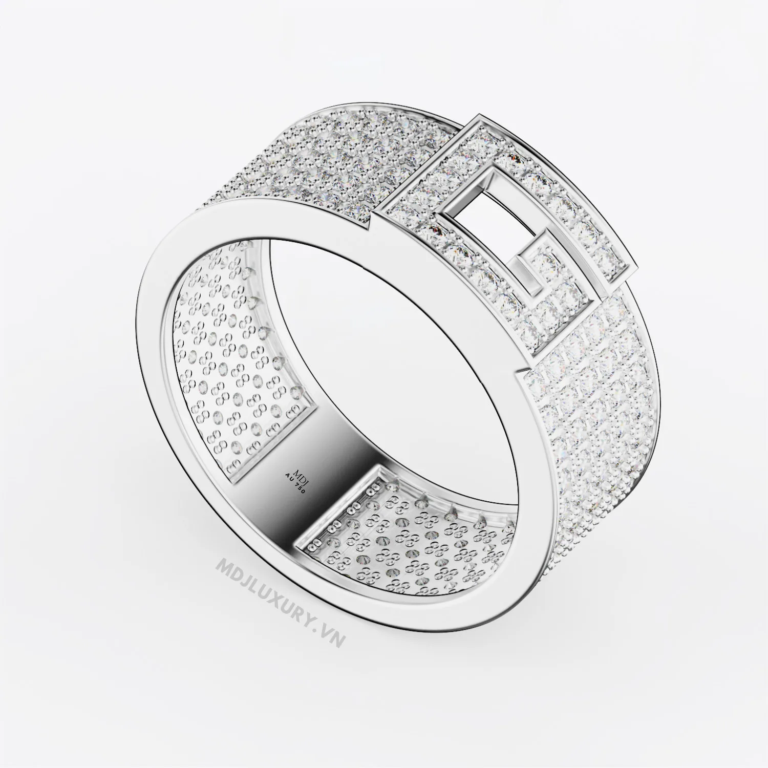 Nhẫn Nam Cao Cấp Chữ G Vàng Tây 18K - NN339