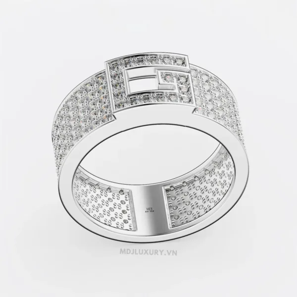 Nhẫn Nam Cao Cấp Chữ G Vàng Tây 18K - NN339