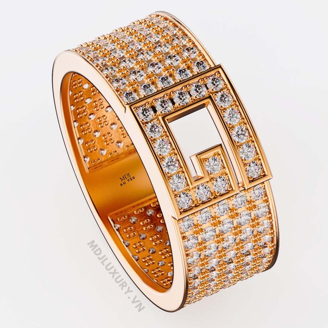 Nhẫn Nam Cao Cấp Chữ G Vàng Tây 18K - NN339