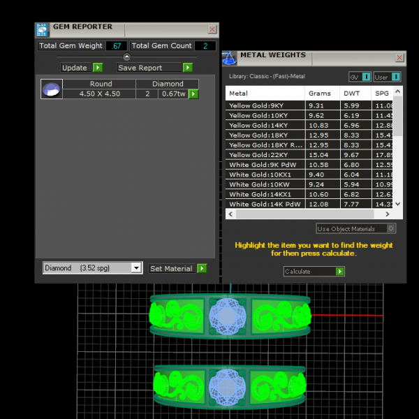Nhẫn Cưới Kim Cương Nhân Tạo Moissanite NC199