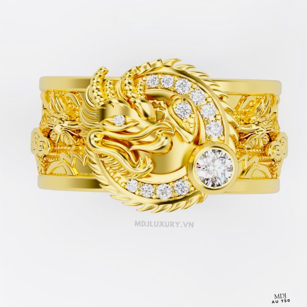 Nhẫn vàng nam mặt Rồng NN181