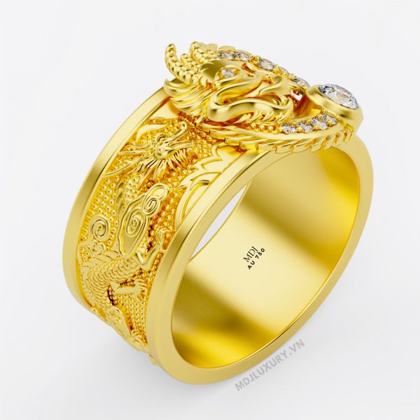 Nhẫn vàng nam mặt Rồng NN181
