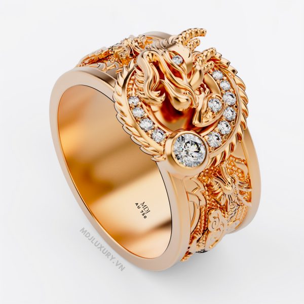 Nhẫn vàng nam mặt Rồng NN181