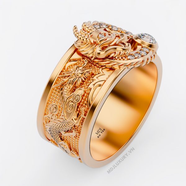 Nhẫn vàng nam mặt Rồng NN181