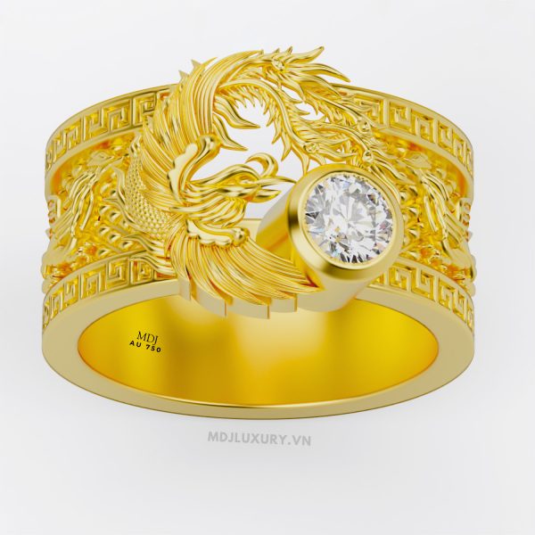 Nhẫn vàng nam Phượng Hoàng NN186