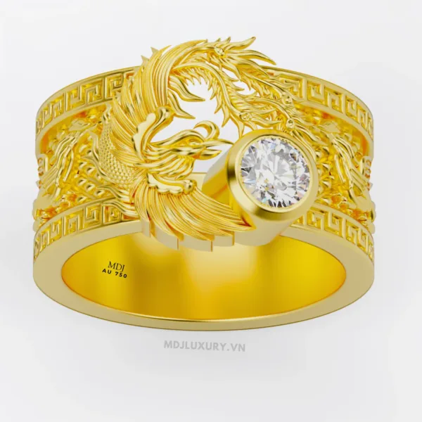 Nhẫn vàng nam Phượng Hoàng NN186