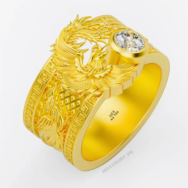 Nhẫn vàng nam Phượng Hoàng NN186