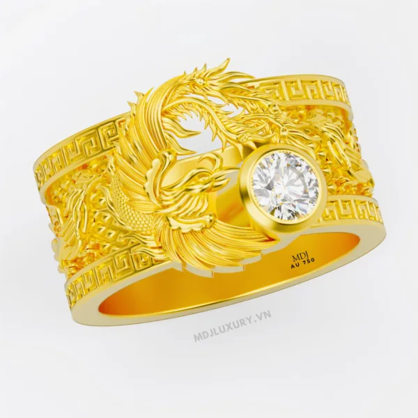 Nhẫn vàng nam Phượng Hoàng NN186