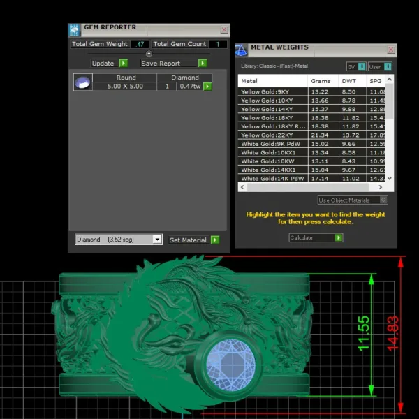 Nhẫn vàng nam Phượng Hoàng NN186