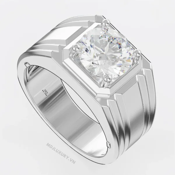 Nhẫn Nam Vàng 18K Đá Ruby – Sapphire Sang trọng – NN356
