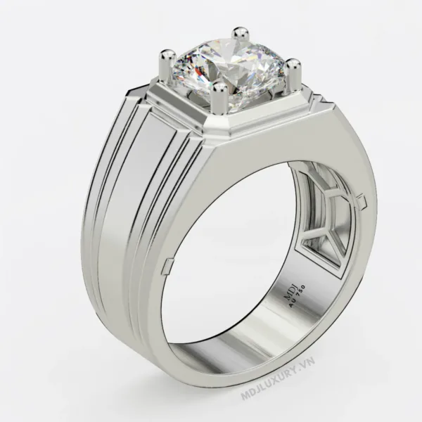 Nhẫn Nam Vàng 18K Đá Ruby – Sapphire Sang trọng – NN356