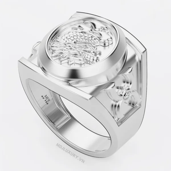 Nhẫn Nam Vàng Tây 18 Hình Rồng – NN357