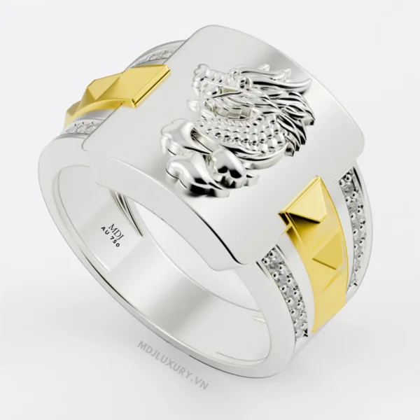 Nhẫn Vàng Nam 14K Thiên Nhiên Rồng – NN359