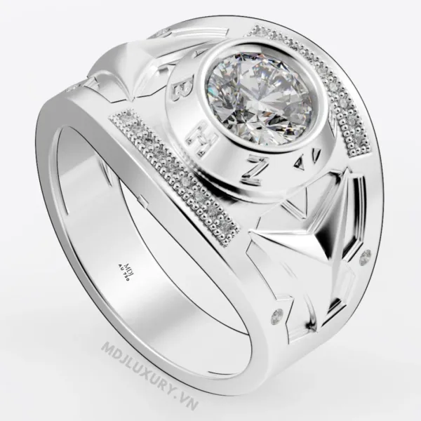 Nhẫn Nam Vàng Tây 18K MDJ LUXURY - NN362
