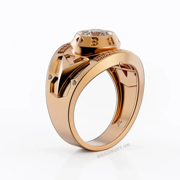 Nhẫn Nam Vàng Tây 18K MDJ LUXURY - NN362