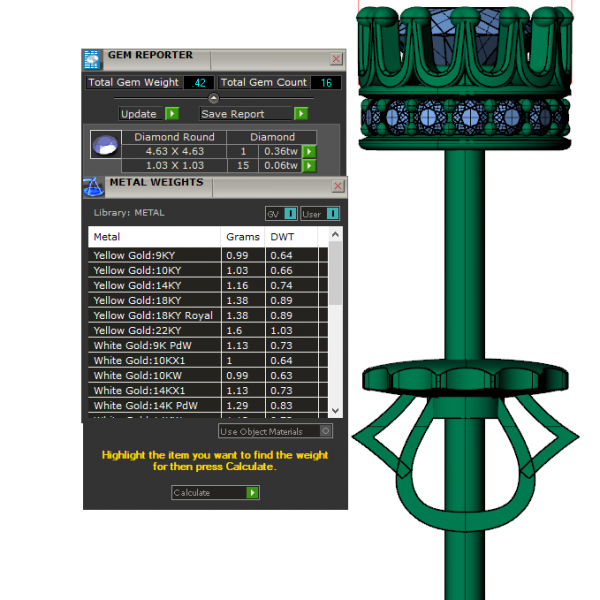 Bông Tai Nam Vàng Cao Cấp Đính Kim Cương ,Ruby MDJ HT18