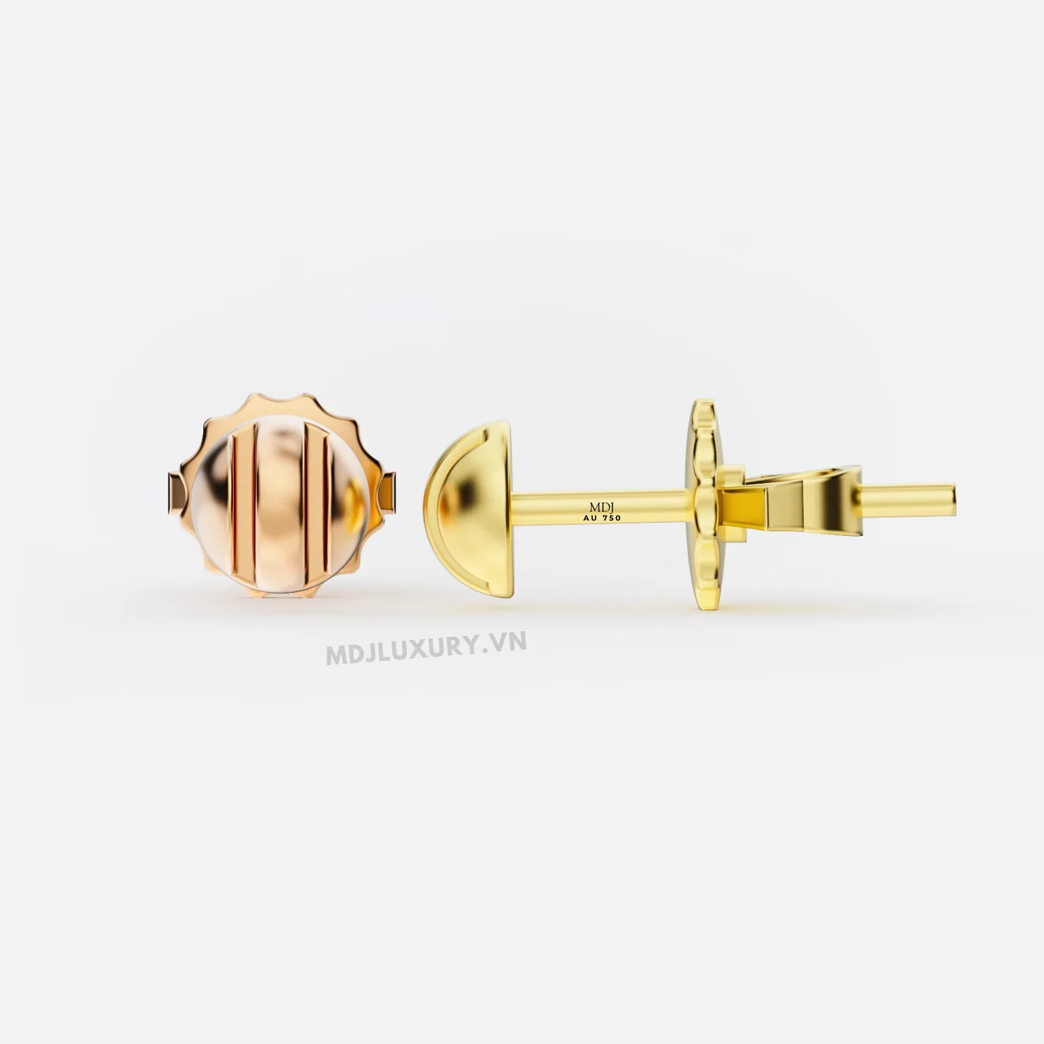 Hoa Tai Nam Vàng Tây 18K cao Cấp MDJ HT23