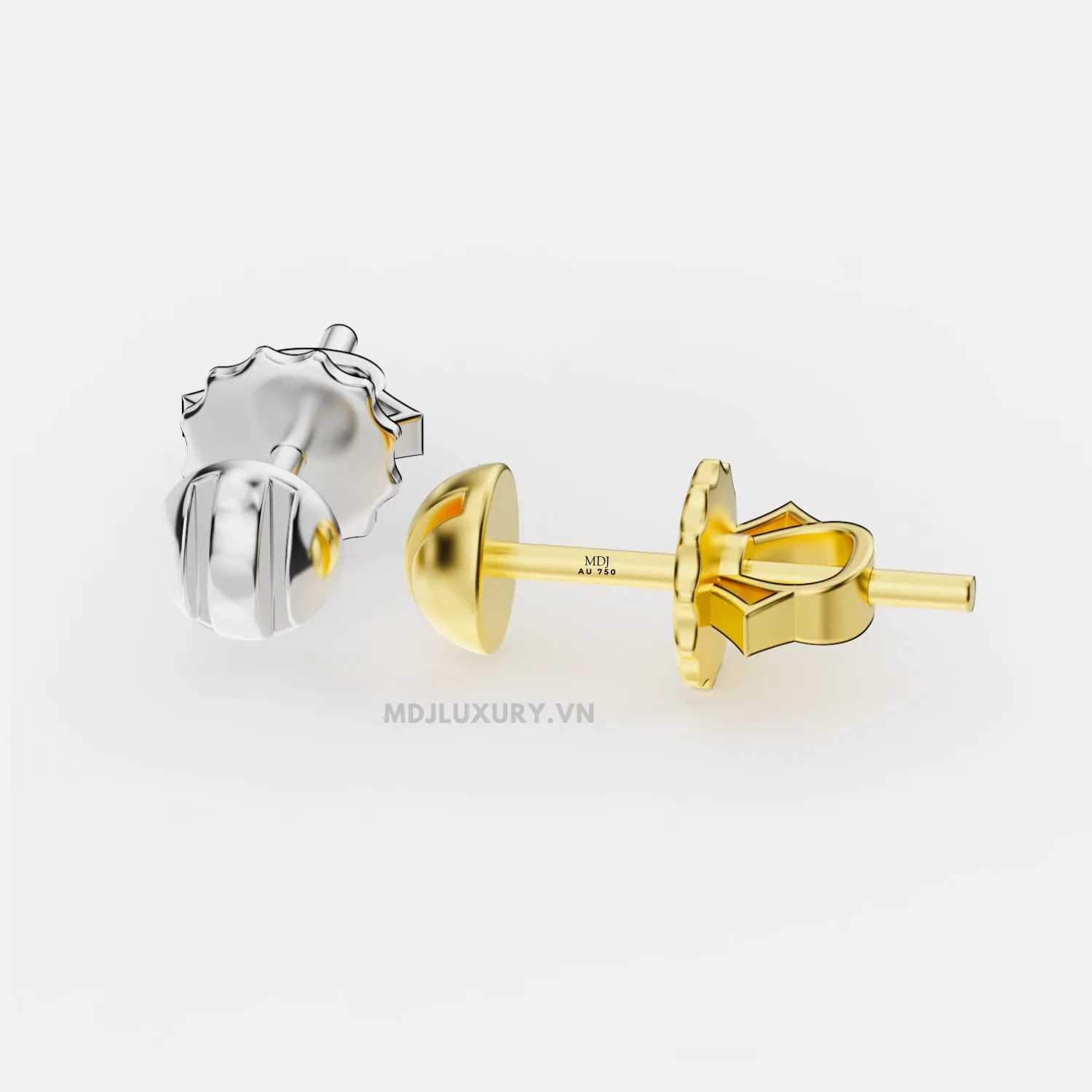 Hoa Tai Nam Vàng Tây 18K cao Cấp MDJ HT23
